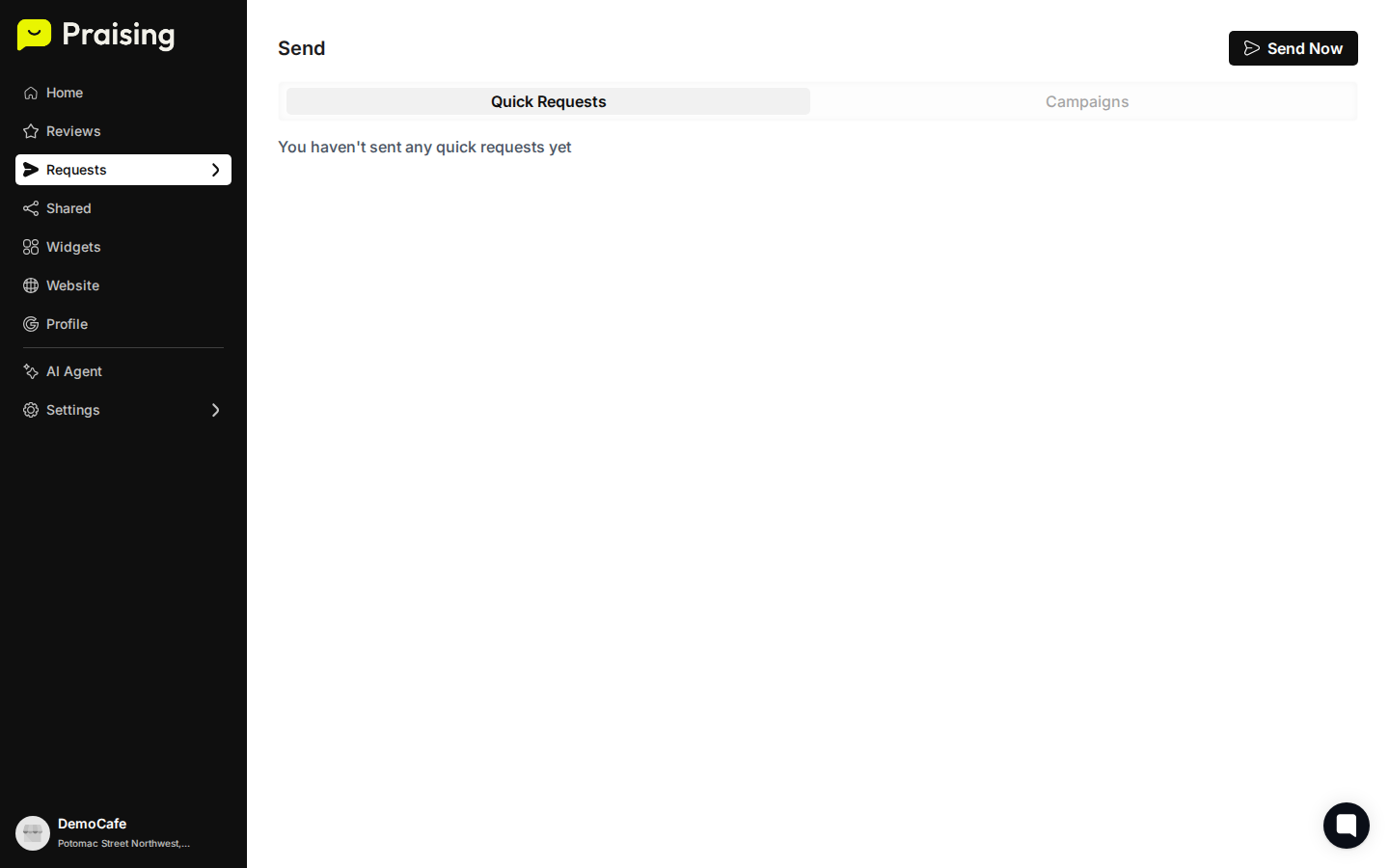 SCROLL DOWN then highlight the message customization and platform selection areas