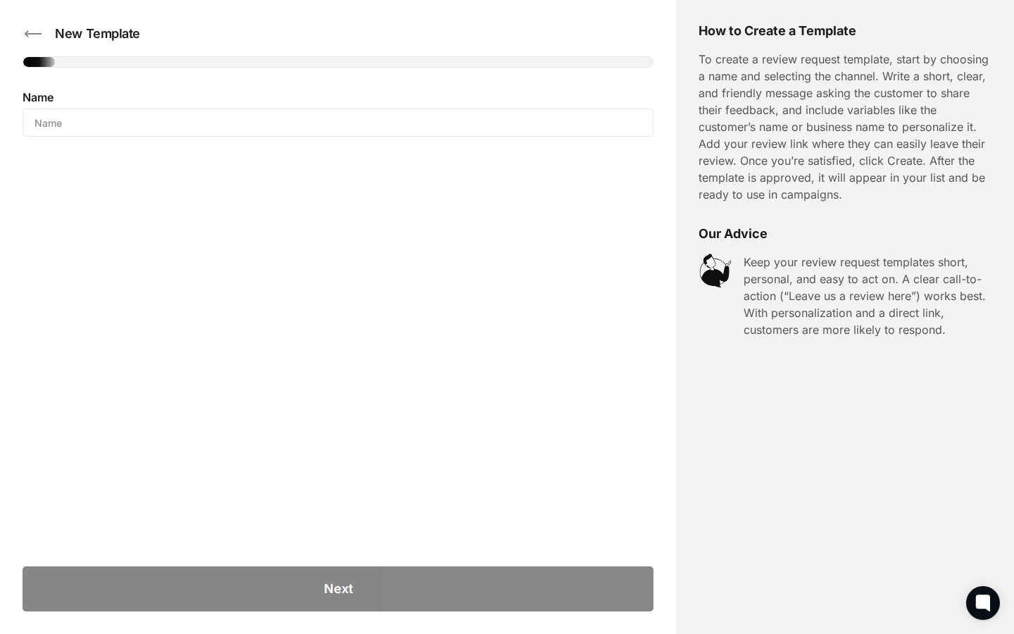 EXPAND template settings section then highlight the timing and audience configuration fields