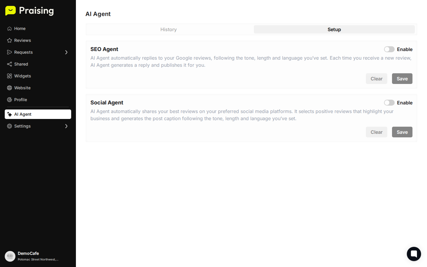SCROLL DOWN then highlight the response timing configuration section
